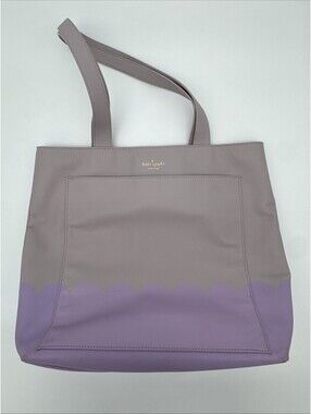 Kate Spade Lita Street Scallop Andrea Tote Two-tone Pebbled Leather